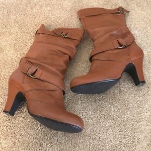 Plana Leather Cognac Boots